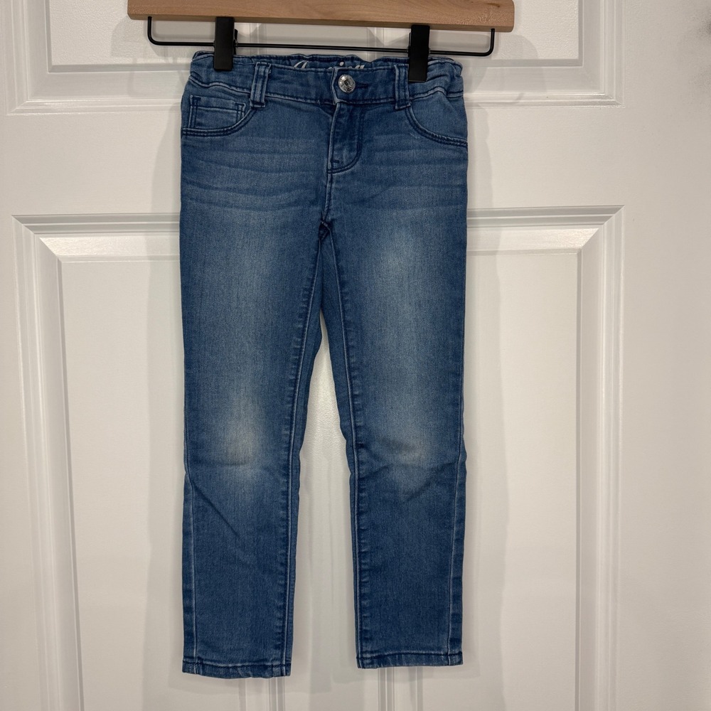 Crazy 8 Girls Blue Denim Jeggings Medium Wash Size 4 Slim Fit Kids Pants‎